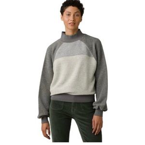 Prana Flint Brook Pullover Sweater Two Tone Size S